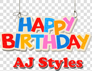 Aj Styles Happy Birthday Name Png   Happy Birthday Font Design  Transparent Png