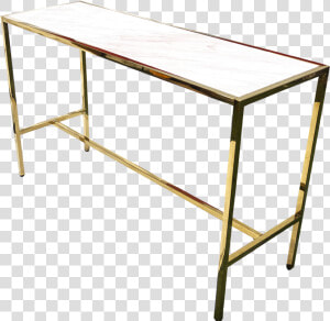 The Cocktail Table Rectangle Gold With Marble Top  HD Png Download