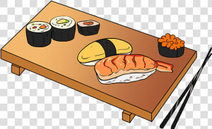 How To Draw Sushi   California Roll  HD Png Download