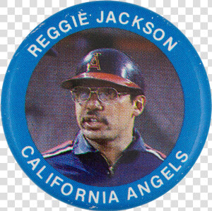 Reggie Jackson California Angels Sports Button Museum   Bros And Barnum  amp  Bailey  HD Png Download