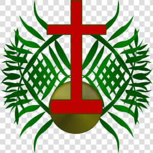 Palm  Sunday  Logo  Cross  Church  Christ  Christian   Palm Sunday  HD Png Download