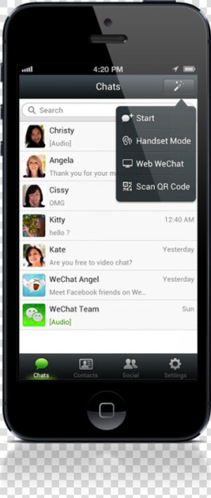 Wechat Screen Friends   Aplikasi Wechat Itu Apa  HD Png Download