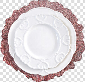 Elegant Wedding Custom Ceramic Porcelain Plates Serving   Placemat  HD Png Download