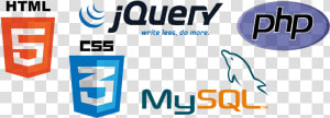 Html5 Css3 Javascript Mysql Php  HD Png Download