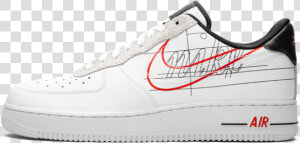 Nike Air Force 1 Script Swoosh   Nike Air Force 1  HD Png Download