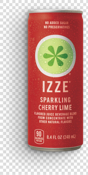 Beverage can   Izze Cherry Lime Can  HD Png Download