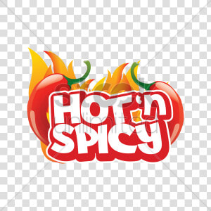 Spicy Logo Clipart Vector Library Stock Vegetable Cartoon   Hot And Spicy Vector  HD Png Download