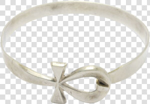 Egyptian Silver Ankh Bangle Bracelet Hallmarked   Bracelet  HD Png Download