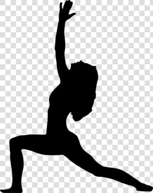 Yoga Silhouette Lotus Position Clip Art   Yoga Poses Black And White  HD Png Download