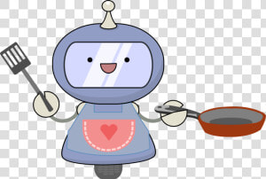 Cooking   Cooking Robot Cartoon  HD Png Download