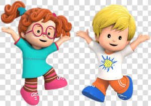 Little People Sofie And Eddie Jumping   Little People Clipart  HD Png Download