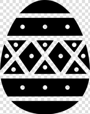 Paschal Egg Decorated Decoration Dots Stripes  HD Png Download