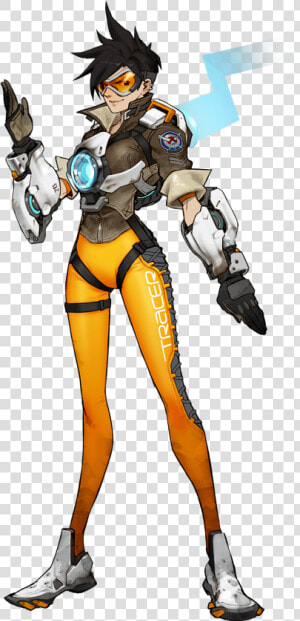 Tracer portrait   Tracer Overwatch Concept Art  HD Png Download