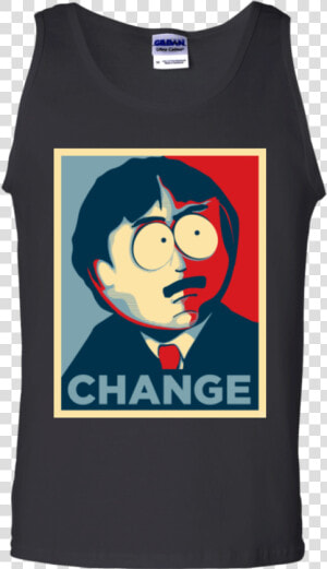 Randy Marsh Change Shirt Obama Poster Style   Randy Marsh Change  HD Png Download