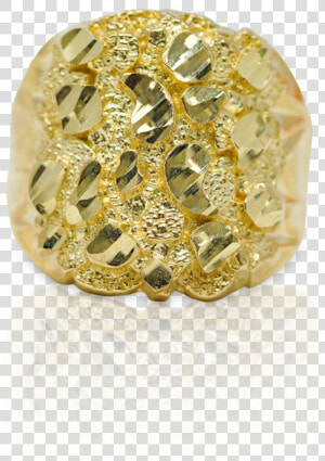 Yellow Gold 10k Nugget Ring   Ring  HD Png Download