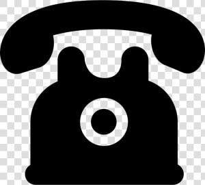 Telephone Of Black Vintage Design   Icono De Telefono Sin Fondo  HD Png Download