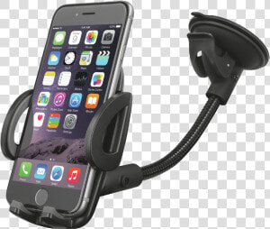 Gooseneck Car Holder For Smartphones   Iphone 6 Wireless Charger Stand  HD Png Download