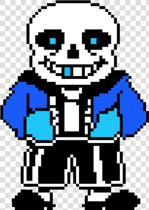 Underswap Sans Colored Sprite   Png Download   Undertale Sans Pixel Arts  Transparent Png