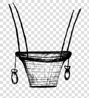 Hot Air Balloon Basket Png   Hot Air Balloon Basket Drawing  Transparent Png