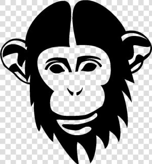 Chimpanzee Orangutan Drawing Monkey   Chimp Vector  HD Png Download