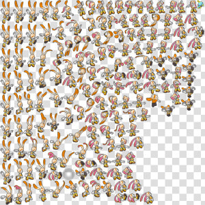 Cream The Rabbit Sprite   Png Download   Cream The Rabbit Sprite Sheet  Transparent Png