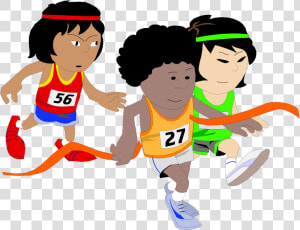 Kids Clipart Athlete   Children Running Clipart  HD Png Download