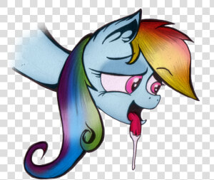 Inky draws  Drool  Expression  Hungry  Rainbow Dash    Cartoon  HD Png Download