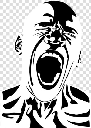 Screaming Man Vector Png Download   Scream Png  Transparent Png