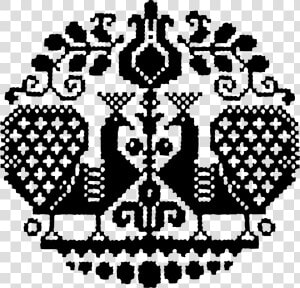 Cross Stitch Pattern Silhouette Clip Arts   Scandinavian Cross Stitch Motifs  HD Png Download