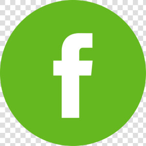 Facebook Logo Button   Round Green Facebook Logo  HD Png Download