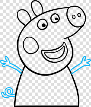 How To Draw Peppa Pig   Peppa Pig Open Mouth  HD Png Download