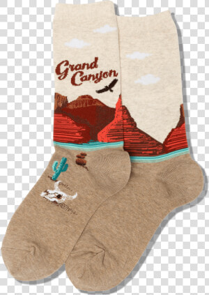 Women S Grand Canyon Crew Socks Class Slick Lazy   Sock  HD Png Download