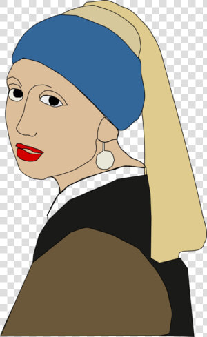 Cap art hair Accessory   Girl With A Pearl Earring  HD Png Download