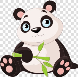 Giant Panda Bear Baby Pandas Clip Art   Cartoon Panda Transparent Background  HD Png Download