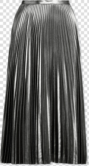 Lauren Ralph Lauren Pleated Metallic Skirt   A line  HD Png Download