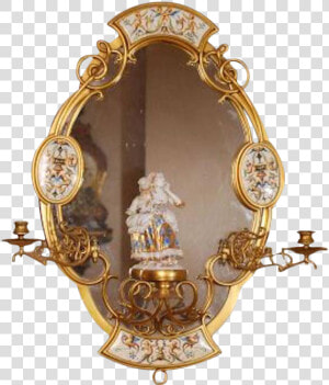 19th Century Victorian Aesthetic Gilt Bronze German   Vintage Mirror Aesthetic Png  Transparent Png