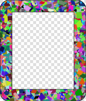 Confetti Frame 1 Clip Arts   Bordes Creativos  HD Png Download