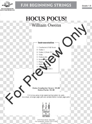 Thumbnail Hocus Pocus   Fjh Music  HD Png Download