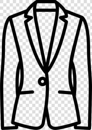 Jersey Blazer   Suit Jacket Clipart Black And White  HD Png Download