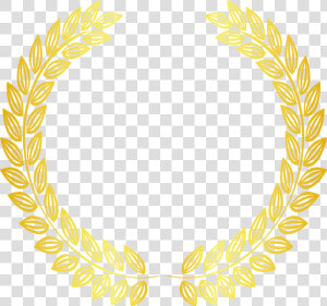 Gold Laurel Wreath Png  thumb Image   Couronne De Laurier Sur Fond Noir  Transparent Png