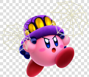 Transparent Cobweb Clipart   Kirby Star Allies Spider Kirby  HD Png Download