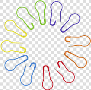 2016 Hisafetycolors   Knitter  39 s Safety Pins  HD Png Download