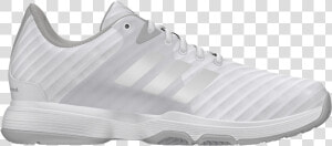 Adidas Womens Barricade Court White silver  HD Png Download