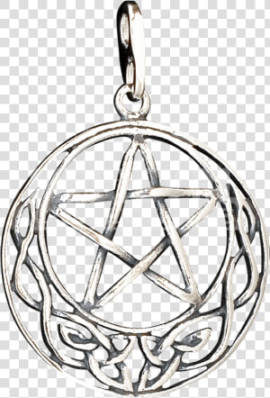 Celtic Crescent Moon Pentacle Pendant   Locket  HD Png Download