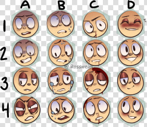 “i Made An Expression Sheet Feel Free To Use But Please   Facial Expressions Drawing Meme  HD Png Download