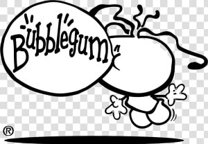 Bubblegum Logo Black And White   Bubblegum Logo  HD Png Download