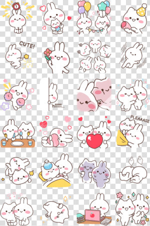 Happy Mimi And Neko Facebook Stickers   Mimi And Rico Sticker  HD Png Download