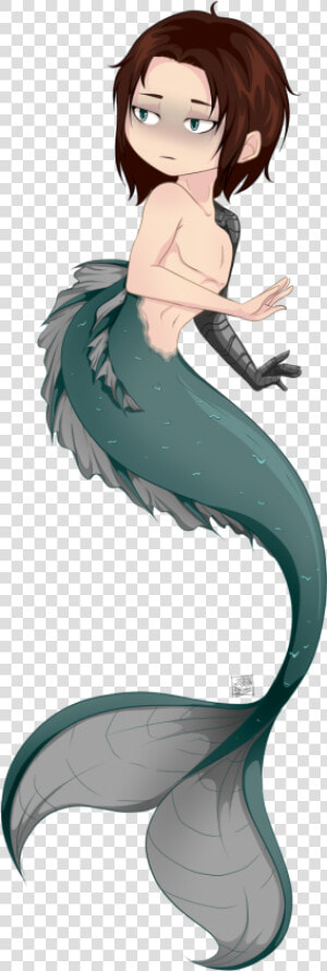 Bucky Barnes Mermaid Au  HD Png Download