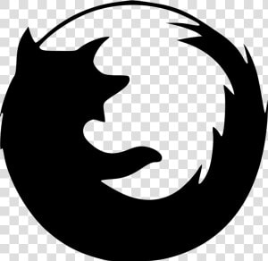 Firefox Alt   Firefox Logo Black And White  HD Png Download