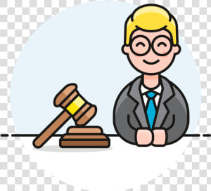 Lawyer Clipart Mallet   Male Lawyer Clipart  HD Png Download